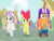 Size: 695x522 | Tagged: safe, screencap, apple bloom, scootaloo, sweetie belle, earth pony, pegasus, pony, unicorn, g4, growing up is hard to do, cropped, cutie mark crusaders, female, galloping, helmet, mare, older, older apple bloom, older cmc, older scootaloo, older sweetie belle, saddle bag, scooter, smiling, trio