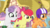 Size: 1669x941 | Tagged: safe, screencap, apple bloom, scootaloo, sweetie belle, earth pony, pegasus, pony, unicorn, g4, growing up is hard to do, cropped, cutie mark crusaders, female, galloping, happy, helmet, mare, older, older apple bloom, older cmc, older scootaloo, older sweetie belle, saddle bag, scooter, smiling, trio