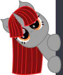 Size: 844x999 | Tagged: safe, oc, oc only, pony, unicorn, colt, discord (program), looking at you, male, peeking, simple background, solo, transparent background, vector
