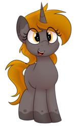 Size: 1704x2812 | Tagged: safe, artist:an-tonio, oc, oc only, oc:nuclear fusion, pony, unicorn, cute, female, freckles, mare, ocbetes, simple background, smiling, solo, transparent background, weapons-grade cute
