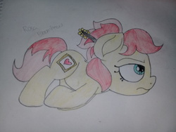 Size: 3264x2448 | Tagged: safe, artist:swivel starsong, part of a set, oc, oc only, oc:rosa blossomheart, earth pony, pony, project seaponycon, female, high res, malaysia, mare, nation ponies, ponified, solo, traditional art