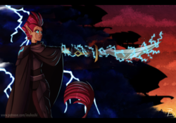 Size: 2600x1825 | Tagged: safe, artist:inuhoshi-to-darkpen, tempest shadow, human, g4, commander, female, humanized, solo, sword, weapon