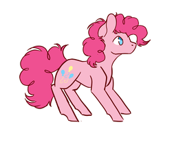 Size: 1640x1358 | Tagged: safe, artist:flaming-trash-can, pinkie pie, earth pony, pony, g4, female, simple background, solo