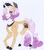 Size: 2608x2935 | Tagged: safe, artist:frozensoulpony, oc, oc only, oc:ube fritter, pony, unicorn, high res, male, offspring, parent:donut joe, parent:sugar belle, simple background, solo, stallion, traditional art, white background