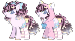 Size: 2820x1552 | Tagged: safe, artist:chococolte, earth pony, pony, base used, bow, clothes, female, hoodie, mare, simple background, socks, solo, striped socks, tail bow, transparent background