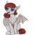 Size: 1000x1000 | Tagged: safe, artist:drops-of-blood, oc, oc only, oc:queen stan, bat pony, pony, 2020 community collab, derpibooru community collaboration, bat pony oc, chest fluff, chin fluff, ear fluff, fangs, female, looking at you, simple background, sitting, solo, spread wings, transparent background, wings