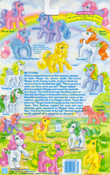 Size: 709x1119 | Tagged: safe, photographer:breyer600, buttons (g1), cherries jubilee, cupcake (g1), gusty, lickety-split, lofty, magic star, posey, ribbon (g1), shady, surprise, truly, wind whistler, earth pony, pegasus, pony, unicorn, g1, official, adorablestar, adoraprise, backcard, barcode, blushing, cherries cuteilee, cute, female, g1 buttonbetes, g1 cupcakebetes, g1 licketybetes, g1 shadybetes, gustybetes, heartthrobetes, implied megan, loftybetes, mare, northabetes, paradawwse, poseybetes, ribbondorable, story, toy, trulybetes, whistlerbetes