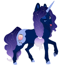 Size: 2875x3000 | Tagged: safe, artist:venommocity, oc, oc only, oc:noctis, pony, unicorn, female, high res, mare, simple background, solo, tongue out, transparent background
