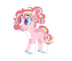 Size: 570x484 | Tagged: safe, artist:paintpalet35, pinkie pie, earth pony, pony, g4, alternate design, base used, female, redesign, simple background, transparent background