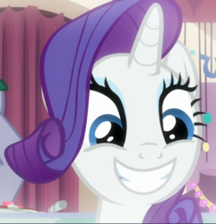 Size: 906x939 | Tagged: safe, screencap, rarity, pony, unicorn, dragon dropped, g4, close-up, cropped, cute, female, happy, mare, raribetes, smiling, solo
