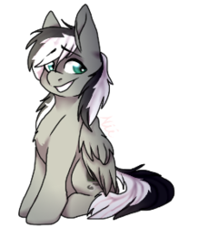 Size: 250x286 | Tagged: safe, artist:niiscomissions, oc, pegasus, pony, simple background, sitting, transparent background