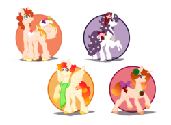 Size: 1000x731 | Tagged: safe, artist:ponebox, artist:tenmarko, oc, oc only, food pony, original species, pony, bow, collaboration, ethereal mane, food, looking up, ponified, raised hoof, simple background, starry mane, tail bow, transparent background, underhoof, unshorn fetlocks