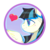 Size: 2449x2449 | Tagged: safe, artist:angusdra, oc, oc only, pegasus, pony, avatar, circle, female, heart, high res, mare, simple background, solo, transparent background