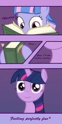 Size: 1500x3000 | Tagged: safe, artist:angusdra, twilight sparkle, wind sprint, pony, g4, book, reading