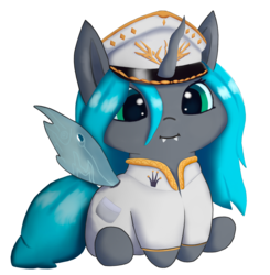 Size: 1803x1840 | Tagged: source needed, safe, artist:josipbrozbeforehoes, queen chrysalis, changeling, changeling queen, equestria at war mod, g4, cute, cutealis, dictator, female, military, solo