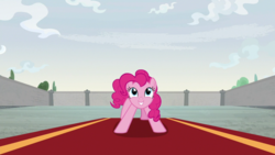 Size: 1920x1080 | Tagged: safe, screencap, pinkie pie, earth pony, pony, g4, the last laugh, female, mare, smiling, solo