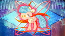Size: 3840x2160 | Tagged: safe, artist:laszlvfx, artist:sollace, edit, cozy glow, pegasus, pony, g4, bow, female, hair bow, high res, mare, neckerchief, older, older cozy glow, show accurate, solo, wallpaper, wallpaper edit