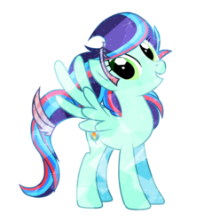 Size: 1817x1979 | Tagged: safe, artist:galaxyswirlsyt, oc, oc only, oc:rainbow blitzes, crystal pony, pegasus, pony, crystallized, female, mare, simple background, solo, transparent background