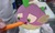 Size: 718x432 | Tagged: artist needed, safe, edit, spike, fish, puffer fish, g4, my little pony: the movie, augh, carrot, food, meme, ponified animal photo, ponified meme, puffer fish eating carrot, species swap, spike the pufferfish, this will end in death