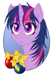 Size: 1193x1737 | Tagged: safe, artist:starshade, twilight sparkle, alicorn, pony, g4, christmas, cute, decoration, female, gradient background, holiday, mare, smiling, solo, twilight sparkle (alicorn)
