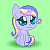 Size: 50x50 | Tagged: safe, artist:auroraswirls, oc, oc only, oc:pastelle, alicorn, pony, alicorn oc, animated, base used, blinking, cute, female, gif, horn, mare, pixel art, smiling, spread wings, wings