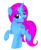 Size: 611x750 | Tagged: safe, artist:peachesandcreamated, oc, oc only, oc:painted melody, pony, unicorn, female, horn, mare, open mouth, raised hoof, simple background, solo, transparent background, unicorn oc