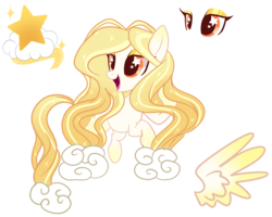 Size: 2500x2000 | Tagged: safe, artist:peachesandcreamated, oc, oc only, oc:starshine falls, pegasus, pony, female, high res, mare, open mouth, pegasus oc, reference sheet, simple background, smiling, solo, starry eyes, transparent background, wingding eyes, wings