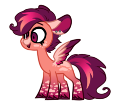 Size: 338x293 | Tagged: safe, artist:angei-bites, oc, oc only, oc:sunny side, pegasus, pony, female, filly, simple background, solo, transparent background