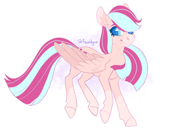 Size: 1178x887 | Tagged: safe, artist:frostedpuffs, oc, oc only, oc:candy core, pegasus, pony, female, mare, solo