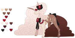 Size: 1696x854 | Tagged: safe, artist:luuny-luna, oc, oc only, pony, unicorn, bow, female, mare, neck bow, reference sheet, simple background, solo, tail bow, transparent background