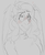 Size: 2000x2432 | Tagged: safe, artist:vanilla drop, part of a set, fluttershy, human, g4, ambiguous facial structure, black and white, blushing, female, gray background, grayscale, high res, humanized, looking at you, monochrome, simple background, sketch, solo, winged humanization, wings