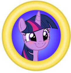 Size: 1366x1414 | Tagged: safe, artist:anime-equestria, derpibooru exclusive, twilight sparkle, pony, g4, avatar, big eyes, blushing, cute, daaaaaaaaaaaw, female, happy, horn, mare, ring, simple background, smiling, solo, transparent background, twiabetes, vector