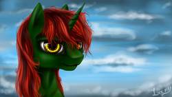Size: 1192x670 | Tagged: safe, artist:sa-loony, oc, oc only, pony, solo