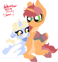 Size: 1251x1344 | Tagged: safe, artist:nootaz, oc, oc only, oc:game guard, oc:nootaz, pony, unicorn, controller, duo, female, looking at each other, male, mare, nootvember, nootvember 2019, nuzzling, ship:gametaz, simple background, stallion, transparent background