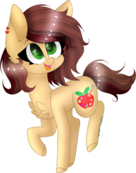 Size: 937x1187 | Tagged: safe, artist:applescribble33, oc, oc only, oc:apple scribble, earth pony, pony, female, mare, simple background, solo, transparent background