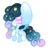 Size: 995x995 | Tagged: safe, artist:faeyrie, oc, oc:stellar constellation, pegasus, pony, chibi, ethereal mane, female, multicolored hair, simple background, sparkly eyes, sparkly mane, starry mane, stars, transparent background, two toned wings, wings