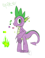 Size: 888x1150 | Tagged: safe, artist:didun850, spike, dragon, g4, fire, male, open mouth, simple background, solo, transparent background
