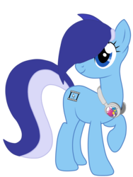 Size: 3004x4000 | Tagged: safe, artist:toutax, oc, oc only, oc:brushie brusha, earth pony, pony, cutie mark, hair over one eye, headphones, simple background, solo, transparent background, vector