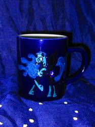 Size: 774x1033 | Tagged: safe, artist:malte279, nightmare moon, g4, craft, cup, porcelain painting