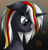 Size: 887x923 | Tagged: safe, artist:vinaramic, oc, oc only, oc:velvet remedy, pony, unicorn, fallout equestria, bust, fanfic, fanfic art, female, floppy ears, horn, lidded eyes, mare, portrait, profile, solo