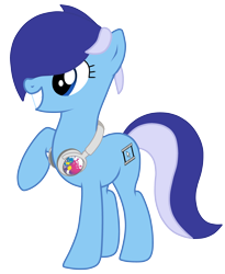 Size: 3000x3650 | Tagged: safe, artist:toutax, oc, oc only, oc:brushie brusha, earth pony, pony, cutie mark, hair over one eye, headphones, high res, simple background, solo, transparent background, vector