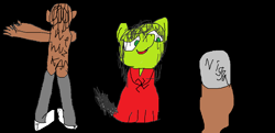 Size: 1608x781 | Tagged: safe, artist:niggamancer, oc, oc:filly anon, earth pony, human, pony, dab, female, filly, grave, pagan, pagan imagery, pagan niggamancy, robes