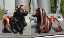 Size: 790x464 | Tagged: safe, artist:lonewolf3878, oc, pegasus, pony, g1, brushable, customized toy, female, irl, photo, toy