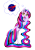 Size: 744x1052 | Tagged: safe, artist:auroraswirls, oc, oc only, oc:nebula nova, pony, unicorn, base used, bipedal, female, horn, mare, nasa, open mouth, simple background, smiling, solo, transparent background, unicorn oc