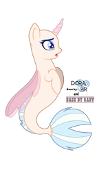 Size: 2000x3548 | Tagged: safe, artist:dianamur, artist:doraair, oc, oc only, seapony (g4), bald, base, collaboration, high res, simple background, solo, transparent background