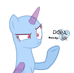 Size: 2768x2734 | Tagged: safe, artist:doraair, oc, oc only, alicorn, pony, alicorn oc, bald, base, frown, high res, horn, raised hoof, simple background, solo, transparent background