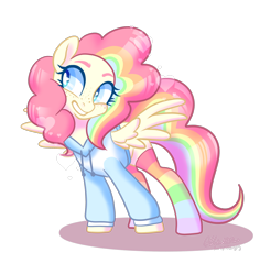 Size: 1024x1086 | Tagged: safe, artist:klewgcg, artist:wicked-red-art, oc, oc only, oc:cheery candy, pegasus, pony, base used, clothes, commission, female, freckles, grin, heart, hoodie, mare, multicolored hair, rainbow hair, rainbow socks, simple background, smiling, socks, solo, starry eyes, striped socks, transparent background, wingding eyes