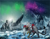 Size: 3750x2943 | Tagged: safe, artist:jesterpi, oc, oc:gideon, griffon, armor, aurora, aurora borealis, blizzard, cave, chainmail, cloth, epic, grand, griffon oc, high quality, high res, hunting, ice, metal wing, mountain, paws, plushie, river, rock, shadow, snow, snowfall, splash, standing, sun, sword, talons, weapon