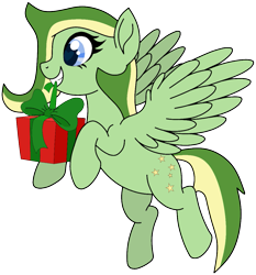 Size: 1049x1127 | Tagged: safe, artist:didgereethebrony, artist:starshade, oc, oc only, oc:boomerang beauty, pegasus, pony, base used, bow, cutie mark, heart, heart eyes, present, simple background, solo, transparent background, wingding eyes