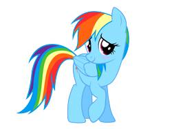 Size: 8000x6000 | Tagged: safe, artist:vvolllovv, rainbow dash, pegasus, pony, g4, embarrassed, female, mare, simple background, solo, transparent background, vector